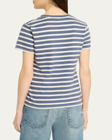 Nili Lotan ana Striped Short-Sleeve T-Shirt | Thumbnail 3 Nili Lotan ana Striped Short-Sleeve T-Shirt | Thumbnail 3