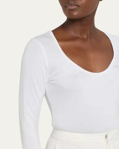 L'Agence Cassandra Ruched Bodysuit | Thumbnail 9