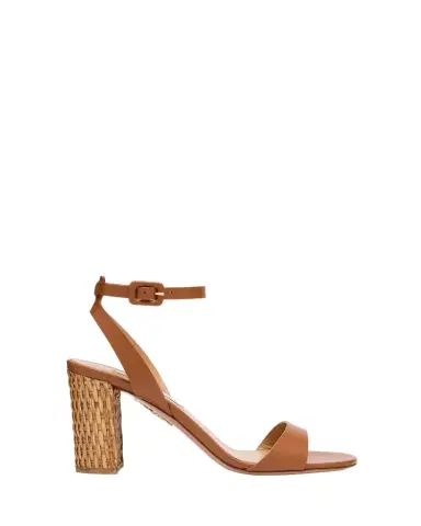 Aquazzura Sunseeker Leather Ankle-Strap Sandals | Thumbnail 1