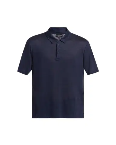 Giorgio Armani Men's Linen Classic-Fit Polo Shirt | Thumbnail 1