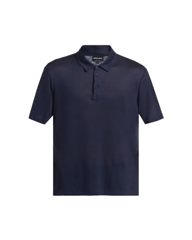 Giorgio Armani Men's Linen Classic-Fit Polo Shirt