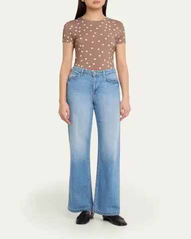 L'Agence Scottie High-Rise Wide Jeans | Thumbnail 2