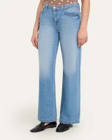L'Agence Scottie High-Rise Wide Jeans | Thumbnail 4