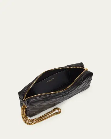 Saint Laurent Cassandre Quilted Leather Wristlet Clutch Bag | Thumbnail 4 Saint Laurent Cassandre Quilted Leather Wristlet Clutch Bag | Thumbnail 4