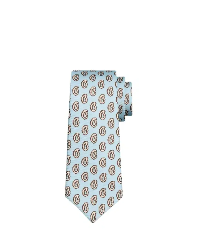 Kiton Men's Paisley 7-Fold Silk Tie