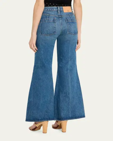 Ulla Johnson Odelia High-Rise Flare Jeans | Thumbnail 3 Ulla Johnson Odelia High-Rise Flare Jeans | Thumbnail 3