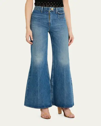 Ulla Johnson Odelia High-Rise Flare Jeans | Thumbnail 4 Ulla Johnson Odelia High-Rise Flare Jeans | Thumbnail 4