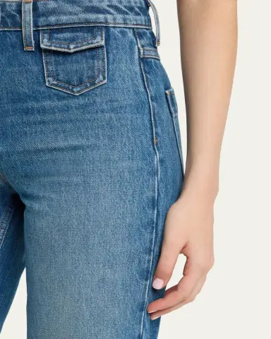 Ulla Johnson Odelia High-Rise Flare Jeans | Thumbnail 5 Ulla Johnson Odelia High-Rise Flare Jeans | Thumbnail 5