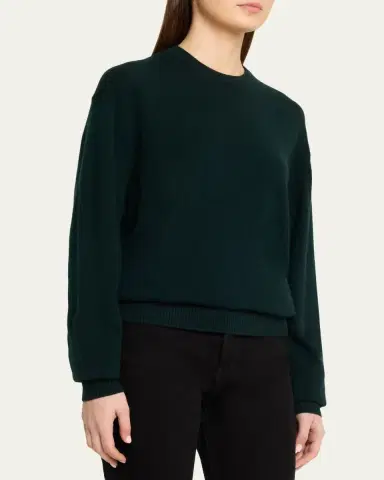 TOTEME Classic Cashmere Crewneck Sweater | Thumbnail 4 TOTEME Classic Cashmere Crewneck Sweater | Thumbnail 4