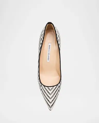 Manolo Blahnik 90mm BB Raffia Pointed-Toe Pumps | Thumbnail 10 Manolo Blahnik 90mm BB Raffia Pointed-Toe Pumps | Thumbnail 10