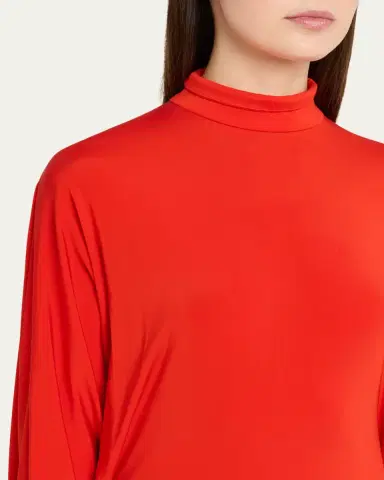 Willy Chavarria Cascada Asymmetric Draped Backless Midi Dress | Thumbnail 5