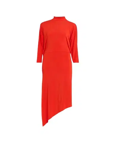 Willy Chavarria Cascada Asymmetric Draped Backless Midi Dress | Thumbnail 1