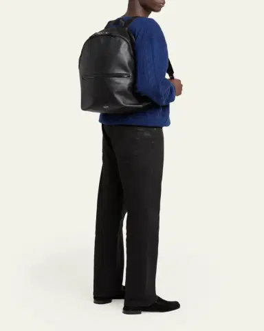 Tom Ford Men's Soft Leather Backpack | Thumbnail 5 Tom Ford Men's Soft Leather Backpack | Thumbnail 5
