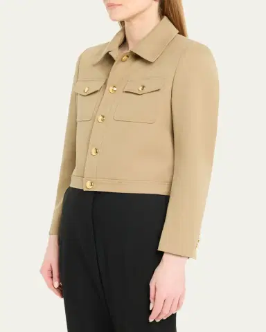 Nili Lotan Edna Single-Breasted Crop Jacket | Thumbnail 4 Nili Lotan Edna Single-Breasted Crop Jacket | Thumbnail 4