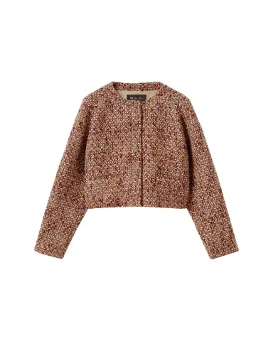 Loro Piana Geneva Single-Breasted Boucle Jacket | Thumbnail 1 Loro Piana Geneva Single-Breasted Boucle Jacket | Thumbnail 1