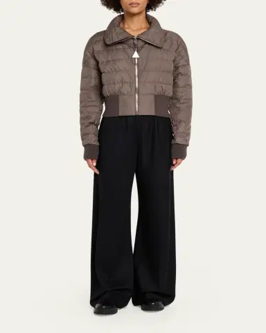 Moncler + Rick Owens Funnel Neck Crop Down Jacket | Thumbnail 2 Moncler + Rick Owens Funnel Neck Crop Down Jacket | Thumbnail 2