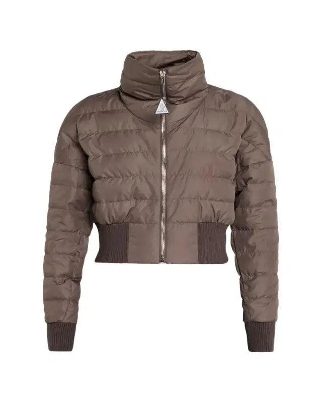Funnel Neck Crop Down Jacket Funnel Neck Crop Down Jacket