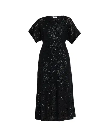 Brunello Cucinelli Sequin Linen-Cashmere Midi Dress | Thumbnail 1 Brunello Cucinelli Sequin Linen-Cashmere Midi Dress | Thumbnail 1