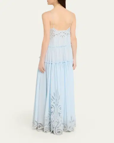 Ulla Johnson Filippa Embroidered Silk Gown | Thumbnail 3