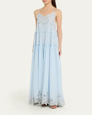 Ulla Johnson Filippa Embroidered Silk Gown | Thumbnail 4