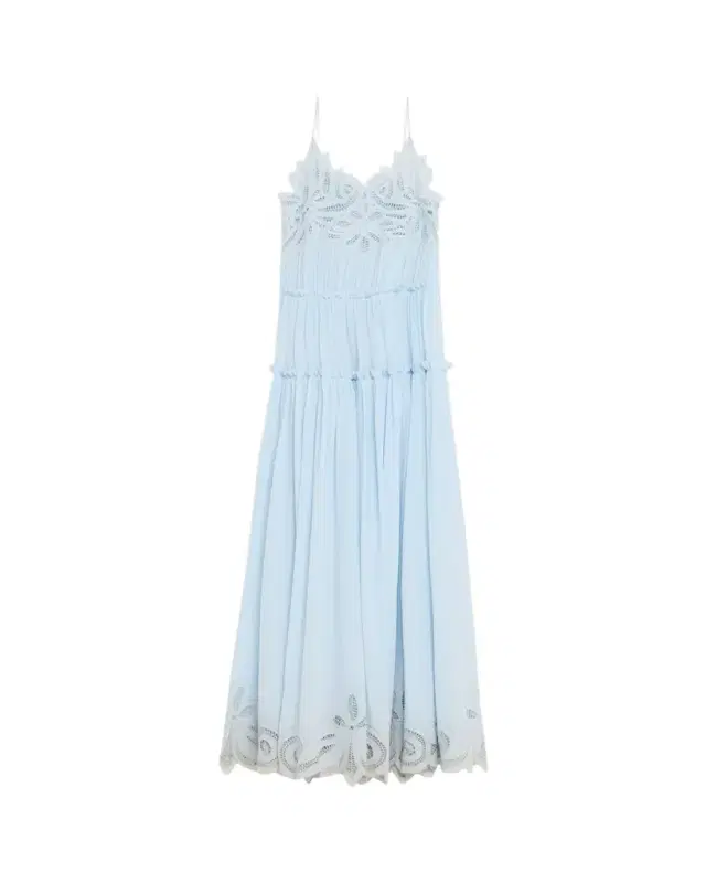 Ulla Johnson Filippa Embroidered Silk Gown