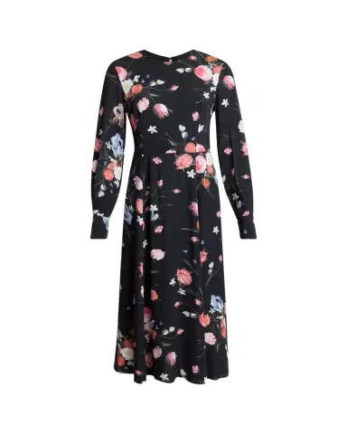 Erdem Floral-Print Long-Sleeve Midi Dress | Thumbnail 1