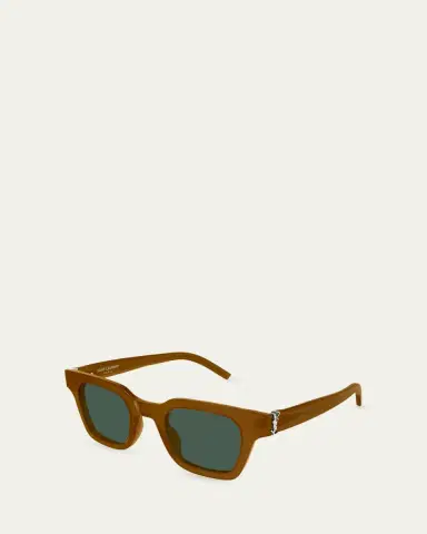 Saint Laurent SL M157 Recycled Acetate Square Sunglasses | Thumbnail 2