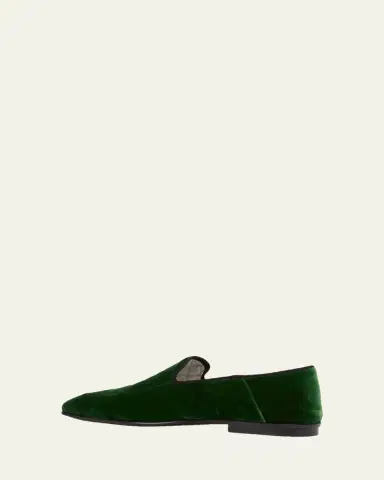 TOM FORD Men's Steven Velvet Formal Loafers | Thumbnail 4