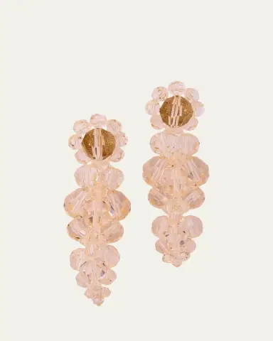 Simone Rocha Mini Cluster Earrings, Green | Thumbnail 2