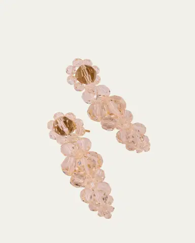 Simone Rocha Mini Cluster Earrings, Green | Thumbnail 4