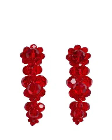 Simone Rocha Mini Cluster Earrings, Green | Thumbnail 1