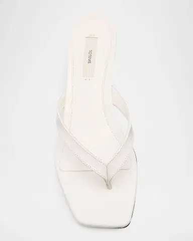 Toteme 35mm Croc-Embossed Leather Heeled Flip Flops | Thumbnail 10