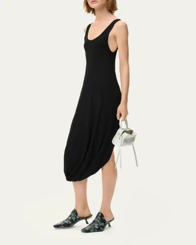 Loewe Asymmetric Draped Midi Tank Dress | Thumbnail 2 Loewe Asymmetric Draped Midi Tank Dress | Thumbnail 2