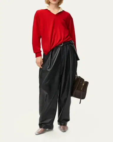 Loewe Draped V-Neck Sweater | Thumbnail 2 Loewe Draped V-Neck Sweater | Thumbnail 2