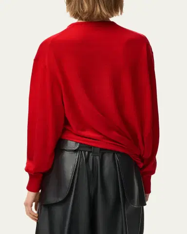 Loewe Draped V-Neck Sweater | Thumbnail 3 Loewe Draped V-Neck Sweater | Thumbnail 3