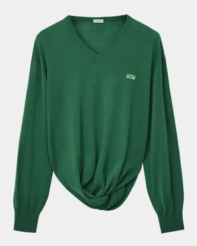Loewe Draped V-Neck Sweater | Thumbnail 6 Loewe Draped V-Neck Sweater | Thumbnail 6