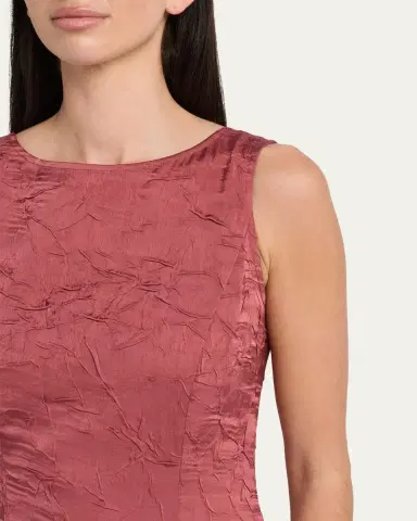 Ulla Johnson Georgia Crinkled Satin A-Line Midi Dress | Thumbnail 5 Ulla Johnson Georgia Crinkled Satin A-Line Midi Dress | Thumbnail 5
