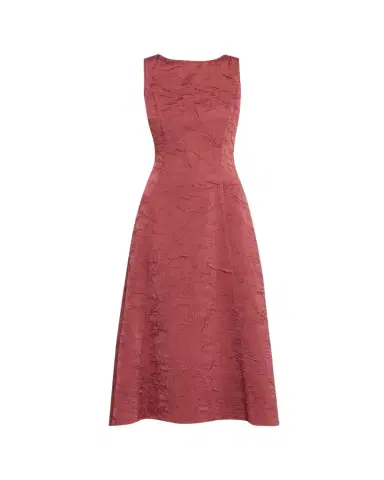 Ulla Johnson Georgia Crinkled Satin A-Line Midi Dress | Thumbnail 1 Ulla Johnson Georgia Crinkled Satin A-Line Midi Dress | Thumbnail 1