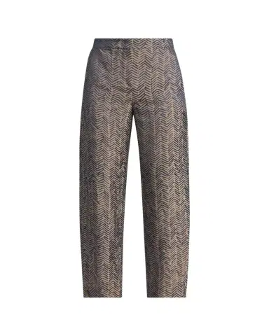 Giorgio Armani Herringbone Jacquard Straight-Leg Ankle Trousers | Thumbnail 1 Giorgio Armani Herringbone Jacquard Straight-Leg Ankle Trousers | Thumbnail 1