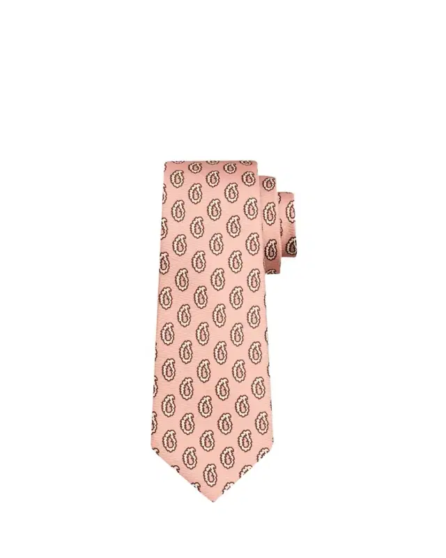 Men's Graphic Paisley Silk 7-Fold Tie