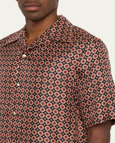 Amiri Men's ilk Medallion Camp hirt | Thumbnail 5