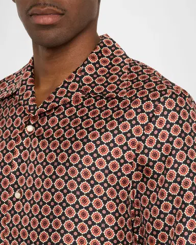 Amiri Men's ilk Medallion Camp hirt | Thumbnail 9