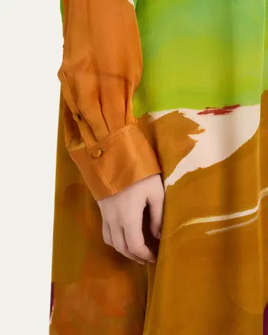 Ulla Johnson x Helen Frankenthaler Critique Silk Scarf Dress | Thumbnail 5 Ulla Johnson x Helen Frankenthaler Critique Silk Scarf Dress | Thumbnail 5