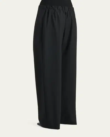 Khaite Rohen Wide-Leg Drawstring Pants | Thumbnail 3