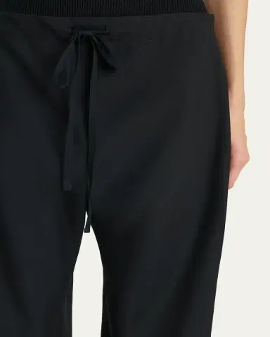 Khaite Rohen Wide-Leg Drawstring Pants | Thumbnail 5