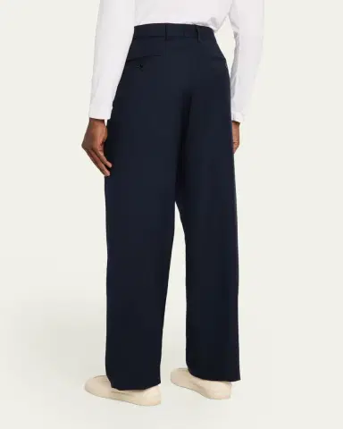 Giorgio Armani Cashmere Straight-Leg Tailored Pants | Thumbnail 3