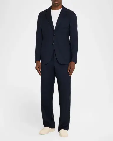 Giorgio Armani Cashmere Straight-Leg Tailored Pants | Thumbnail 6