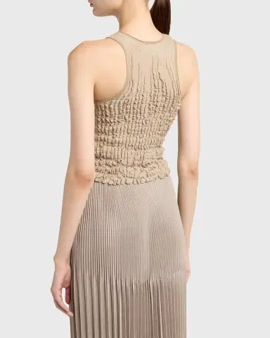 Giorgio Armani Ruffle Knit Tank Top | Thumbnail 7 Giorgio Armani Ruffle Knit Tank Top | Thumbnail 7
