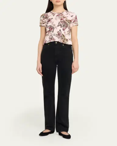 L'Agence Ressi Short-Sleeve Butterfly Tee | Thumbnail 2