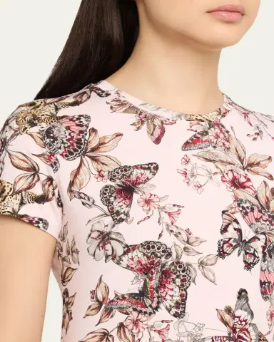 L'Agence Ressi Short-Sleeve Butterfly Tee | Thumbnail 5